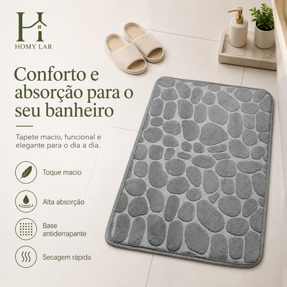 Tapete Antiderrapante de Microfibra com Relevo