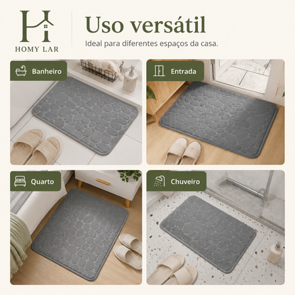 Tapete Antiderrapante de Microfibra com Relevo