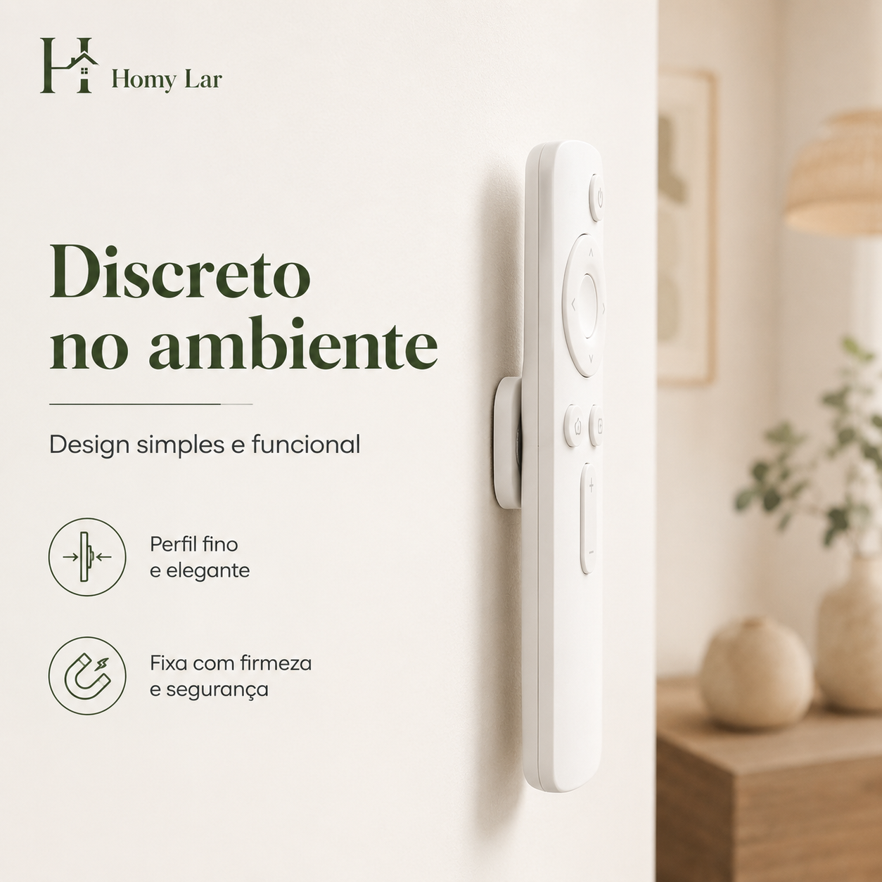 Kit 3 Suportes Magnéticos para Controle Remoto