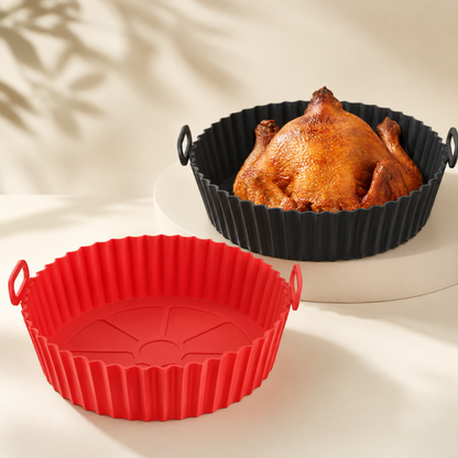 Forma de Silicone Reutilizável para Air Fryer Antiaderente
