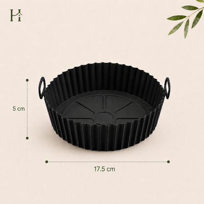 Forma de Silicone Reutilizável para Air Fryer Antiaderente
