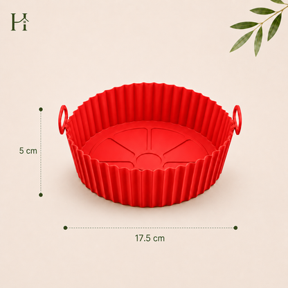 Forma de Silicone Reutilizável para Air Fryer Antiaderente